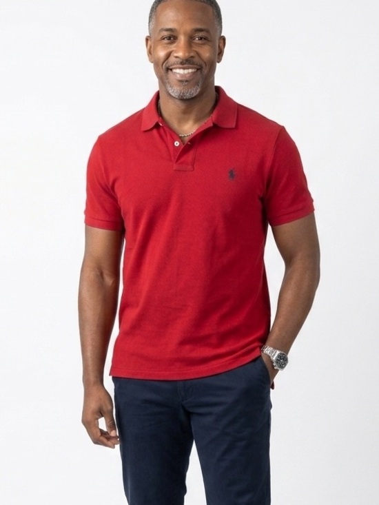 Ralph Lauren Other - Polo Ralph Lauren Pima Stretch Mesh Men’s Polo Shirt Red Size Large Preppy